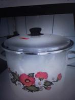 Grote Emaille Pan 5 Liter - Vintage Keukenaccessoire, Huis en Inrichting, Keuken | Potten en Pannen, Ophalen of Verzenden, Gebruikt
