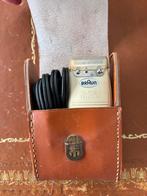 Braun S50 scheerapparaat in lederen etui, Antiek en Kunst, Ophalen of Verzenden