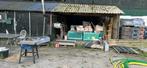Geisoleerde shop met overkapping., Tuin en Terras, Ophalen, Gebruikt, Hout, 200 tot 400 cm
