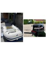 Quicksilver rubberboot airdeck + 4pk mercury motor, Ophalen, Zo goed als nieuw, Motorboot