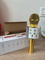 Karaoke microfoon goud, Muziek en Instrumenten, Microfoons, Nieuw, Ophalen of Verzenden