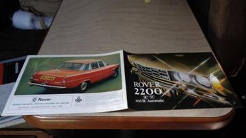 Folder  ROVER  2200  SC . TC and AUTOMATIC  ,  1-1975 beschikbaar voor biedingen