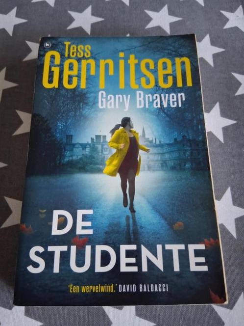 boek tess gerritsen en gary braver - de studente, Boeken, Thrillers, Gelezen, Nederland, Ophalen of Verzenden