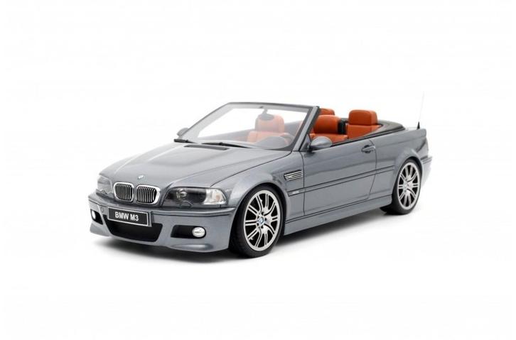 BMW M3 E46 cabrio Silvergrey 2004 OT1006 1/18 Otto Models, Hobby en Vrije tijd, Modelauto's | 1:18, Nieuw, Auto, OttOMobile, Ophalen of Verzenden