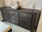 Wastafelmeubel, dressoir, werk, verschillende Doeleinden, Huis en Inrichting, Ophalen, Bruin, 150 tot 200 cm, Zo goed als nieuw