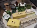 Te koop emailie, Huis en Inrichting, Ophalen, Gebruikt, Overige materialen, Pot, Bus of Blik