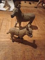 Schleich zgan grijze ezel setje, Verzamelen, Ophalen of Verzenden, Zo goed als nieuw, Boerderijdier, Beeldje of Figuurtje