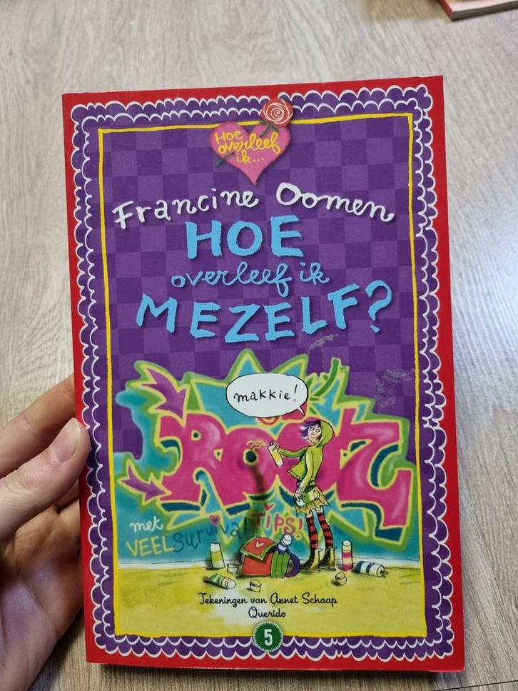 Francine Oomen - Hoe overleef ik mezelf?, Boeken, Kinderboeken | Jeugd | 13 jaar en ouder, Zo goed als nieuw, Fictie, Ophalen of Verzenden