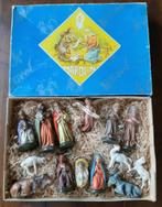 Marolin Kerststal Beelden in doos Paper Maché, Diversen, Kerst, Ophalen of Verzenden