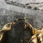 14 karaat gouden wokkels oorbellen versace, Sieraden, Tassen en Uiterlijk, Oorbellen, Ophalen of Verzenden, Nieuw, Goud