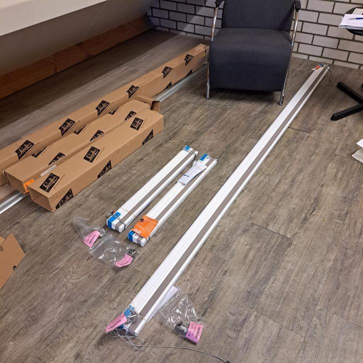 raambekleding, Huis en Inrichting, Stoffering | Gordijnen en Lamellen, Nieuw, 100 tot 150 cm, 200 cm of meer, Bruin, Ophalen