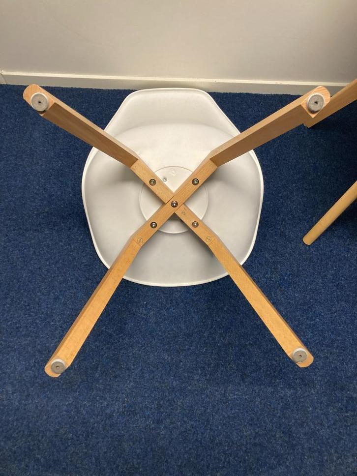 EHDP kuip stoel, Huis en Inrichting, Stoelen, Zo goed als nieuw, Eén, Hout, Kunststof, Wit, Ophalen
