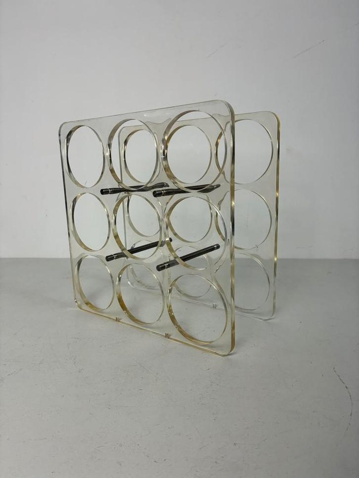 Eighties wijnrek / verzenden kan, Huis en Inrichting, Woonaccessoires | Overige, Gebruikt, Ophalen