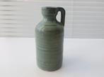 MICA Decorations Vaasje Keramiek Olijfgroen nuances17x8 cm, Aardewerk of Porselein, Ophalen of Verzenden, Zo goed als nieuw, Minder dan 50 cm