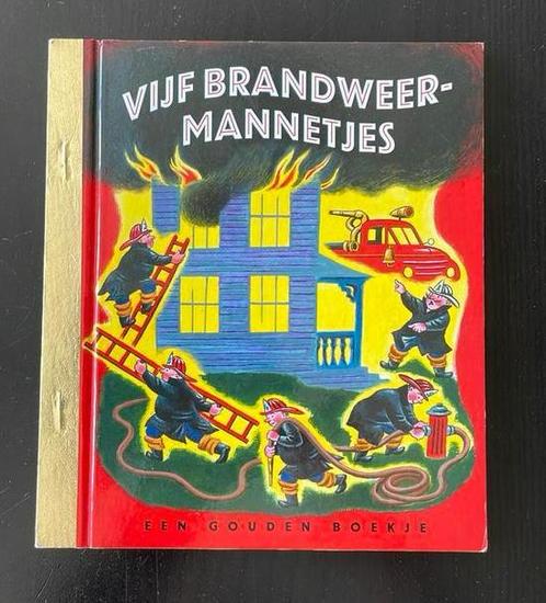 M. Wise Brown - Vijf brandweermannetjes, Boeken, Kinderboeken | Jeugd | onder 10 jaar, Zo goed als nieuw, Ophalen of Verzenden