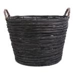 SENZA willow basket grote mand zwarte wilgentakken nieuw, Ophalen of Verzenden, Zo goed als nieuw, Rond, Mand