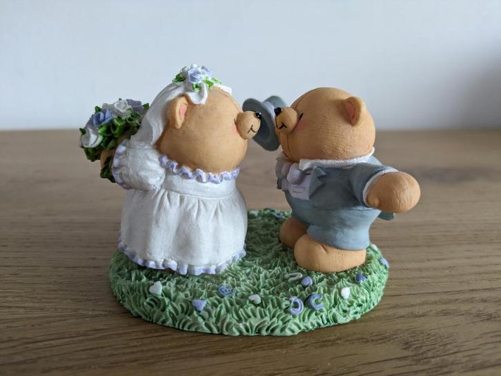 Forever Friends beeldje bruid en bruidegom (bruidspaar), Verzamelen, Beren en Cherished Teddies, Zo goed als nieuw, Beeldje, Forever Friends