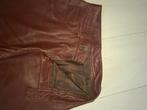 Leren broek. Bruin. Op maat gemaakt. Maat 38, Kleding | Dames, Broeken en Pantalons, Ophalen, Zo goed als nieuw, Maat 38/40 (M)