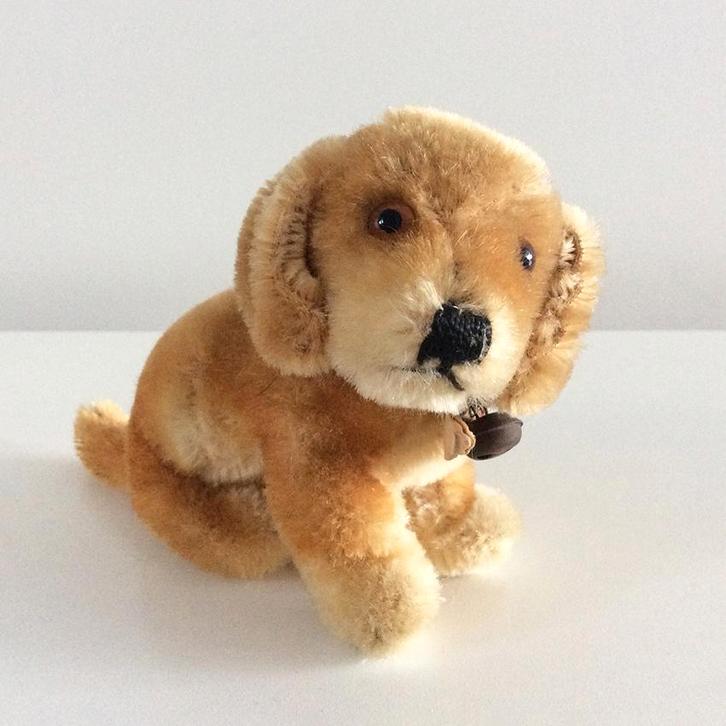 Steiff hond teckel dashond dackel dachshund ‘Bazi’, Verzamelen, Overige Verzamelen, Gebruikt, Ophalen of Verzenden