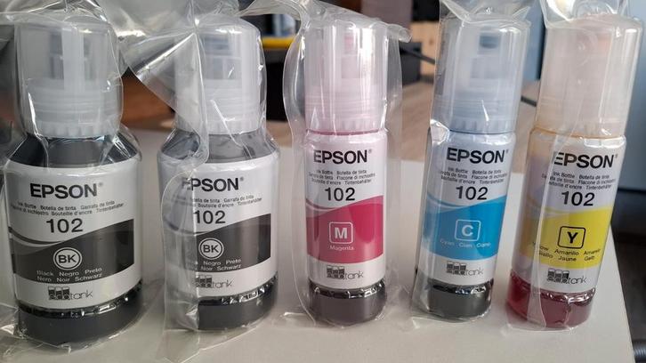 Epson EcoTank 102 Inkt - Nieuw!, Computers en Software, Printerbenodigdheden, Nieuw, Cartridge, Ophalen