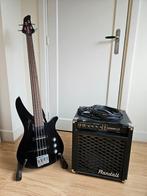 Yamaha basgitaar + Randall versterker + accessoires, Gebruikt, Ophalen, Elektrisch