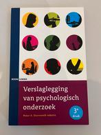 Verslaglegging Psychologisch Onderzoek - 3e Druk, Ophalen of Verzenden, Zo goed als nieuw, Overige onderwerpen