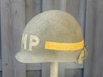 MP helm infantry WW2 military police 1944 USA M1 Front Seam, Ophalen, Amerika, Helm of Baret