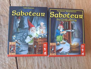 Kaartspel Saboteur en de uitbreiding  beschikbaar voor biedingen