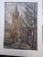 DELFT, Prinsenhof, Mooie Losse Aquarel van Heij koop, Antiek en Kunst, Ophalen of Verzenden