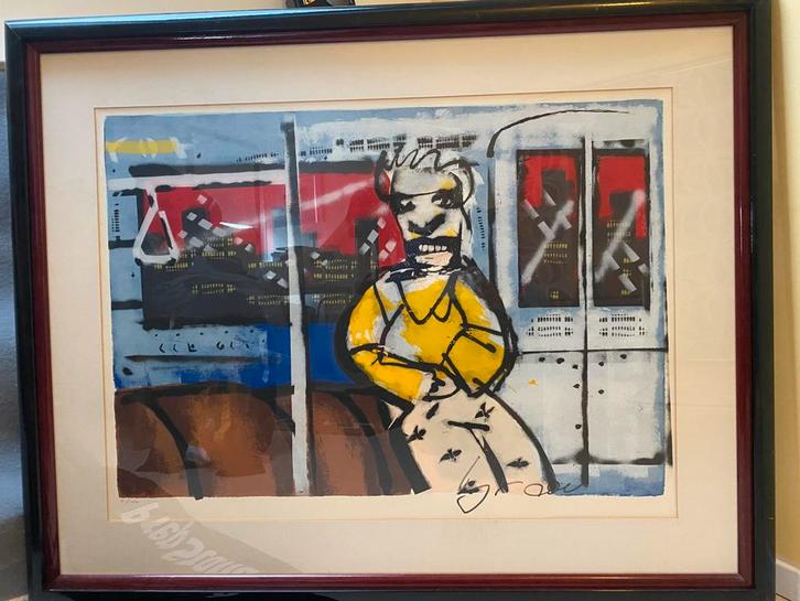Herman Brood ‘Metro’, Antiek en Kunst, Kunst | Litho's en Zeefdrukken, Ophalen