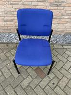 Vergaderstoel blauw (6 stuks), Vijf, Zes of meer stoelen, Blauw, Gebruikt, Zakelijk