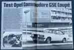 Opel Commodore B GSE test in Autovisie 1973, Gelezen, Opel, Ophalen of Verzenden, Autovisie