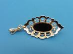 Gouden hanger met granaat                                G50, Gebruikt, Overige voorstellingen, ., Ophalen of Verzenden