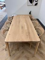 Eiken tafel inclusief 6 Artisan Neva stoelen, Huis en Inrichting, Ophalen, Eikenhout, 200 cm of meer, 50 tot 100 cm
