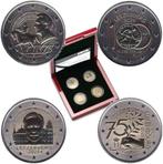 Luxemburg 2 euro 2024 & 2025 Reverse Proof Set 4 munten, Ophalen of Verzenden, Luxemburg, 2 euro, Setje