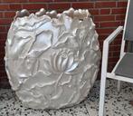 design LOTUS bloempot / bloemen vaas parelmoer 80 cm, Ophalen, Kunststof, Overige kleuren, Zo goed als nieuw