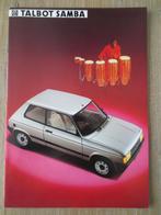 Autofolder:  Talbot Samba - Folder is nieuw., Ophalen of Verzenden, Nieuw, Overige merken