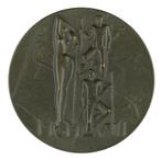 PENNING 1957 Fred Carasso : Water Rijn-Kennemerland, Postzegels en Munten, Penningen en Medailles, Verzenden, Brons, Nederland