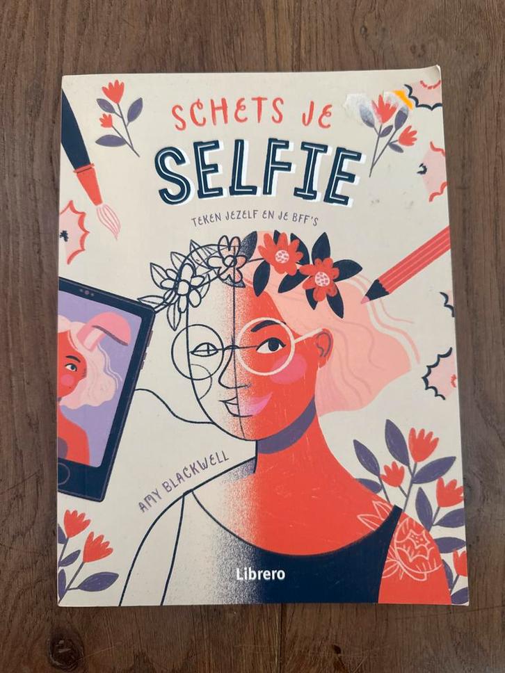 Schets je Selfie - Amy Blackwell, Boeken, Hobby en Vrije tijd, Zo goed als nieuw, Tekenen en Schilderen, Geschikt voor kinderen