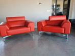Leolux Howlo fauteuils 2 stuks.. met geleefd leer., Huis en Inrichting, Banken | Bankstellen, Leolux, Ophalen of Verzenden, Zo goed als nieuw