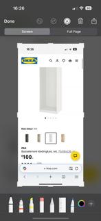 2x IKEA PAX kast wit (75x58x236) - Morgen ophalen!, Huis en Inrichting, Ophalen, Overige materialen, Gebruikt, 200 cm of meer