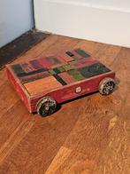 Ado Ko Verzuu antiek houten speelgoed blokken wagen kar, Ophalen of Verzenden