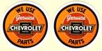 Chevrolet Parts sticker set #9, Auto diversen, Autostickers, Ophalen of Verzenden