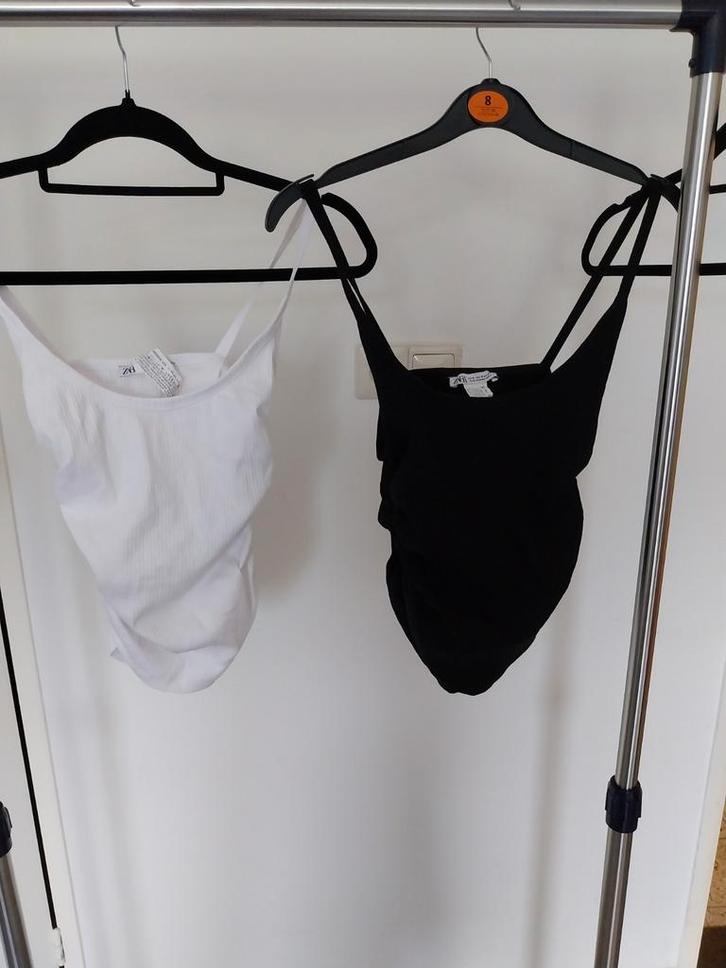 Zara tops, Kleding | Dames, Tops, Zo goed als nieuw, Maat 36 (S), Wit, Zonder mouw, Ophalen of Verzenden