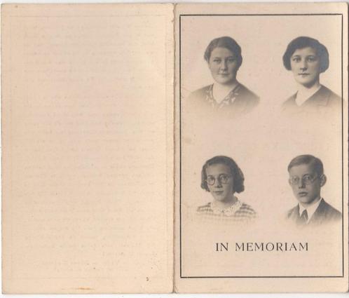 WO-2 4 kinderen Van der Spek +20-10-1941 Berkel en Rodenrijs, Verzamelen, Bidprentjes en Rouwkaarten, Bidprentje, Verzenden
