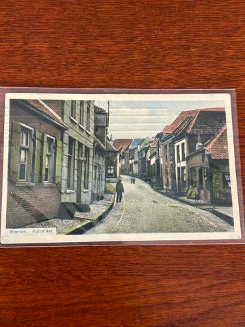 Oude ansichtkaart Rhenen, Rijnstraat beschikbaar voor biedingen