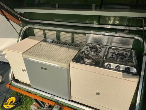 Mooie greenbox keuken, Holtkamper, Caravans en Kamperen, Kampeermeubelen, Gebruikt, Campingkast, Ophalen