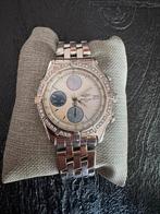 Breitling dames 40mm mother of pearl,diamanten orgineel!!, Staal, Staal, Polshorloge, Zo goed als nieuw