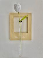 Schilderij met Reageerbuis Vaas voor bloemen 2 stuks, Ophalen of Verzenden, Zo goed als nieuw