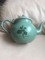 Groen emaille Potje met deksel, Ophalen